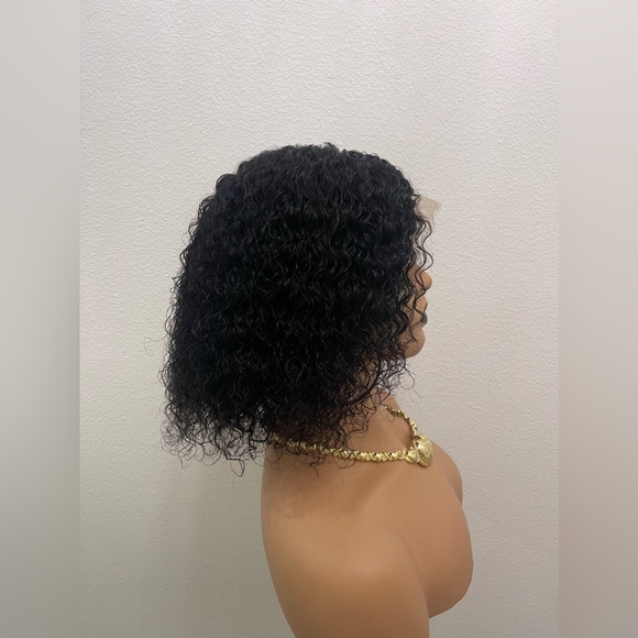 10” Wavy Bob Wig Human Hair, 200% Density Side Part, Glueless Lace Front (6”x4”) - Picture 5 of 15